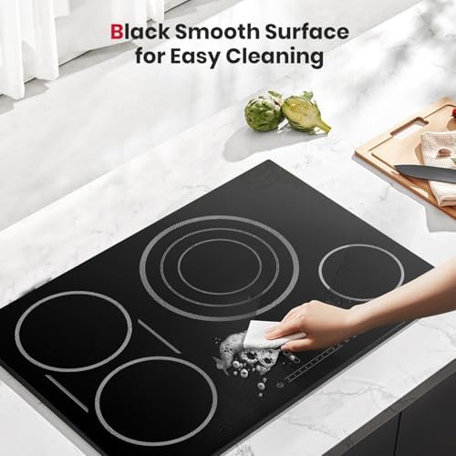 GASLAND 4-Burner Built-In Electric Cooktop With Ceramicsurface 3800W Child Safety