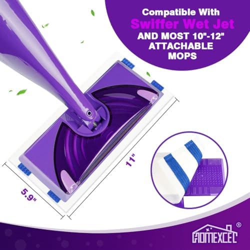 HOMEXCEL - Durable Dry Floor Mop Pads Swiffer WetJet Compatible