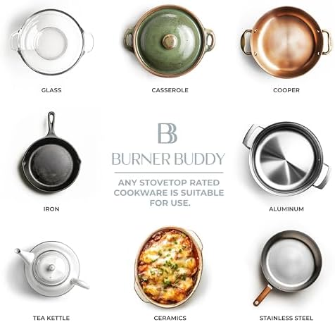 Burner Buddy Electric Stove Cover Protector - Protects and Keeps Cool