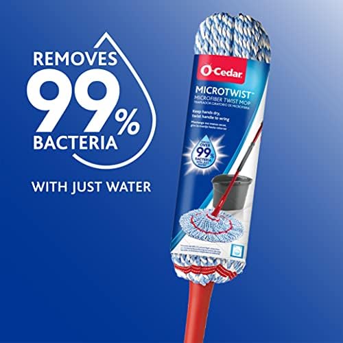 O-Cedar MicroTwist Microfiber Twist Mop Refill Unique Design Effortless Mopping