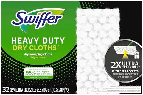 Swiffer Sweeper Heavy Duty Dry Multi-Surface Cloth 32 Pack