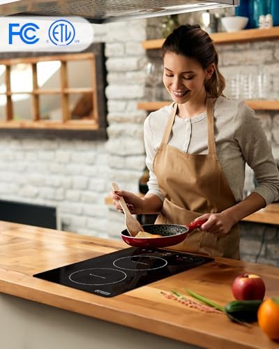 Empava Electric Stove Induction Cooktop Vertical 2 Burners