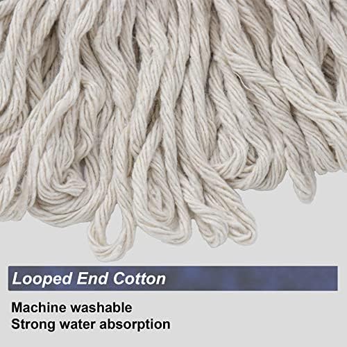 3-Pack White Cotton String Mop Heads