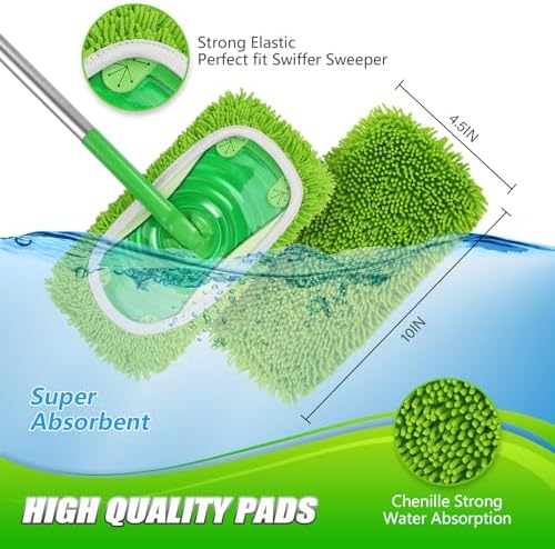 Reusable Microfiber Mop Pads for Swiffer Sweeper