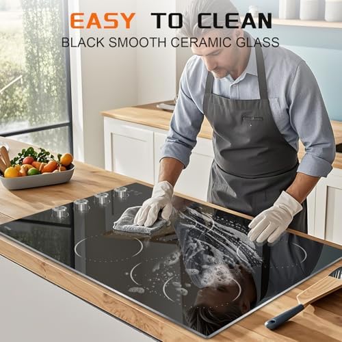 Hobsir 30-Inch Electric Cooktop with Knob Control