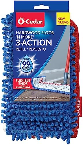 Double-Sided Mop Head with Microfiber for Bacteria Removal