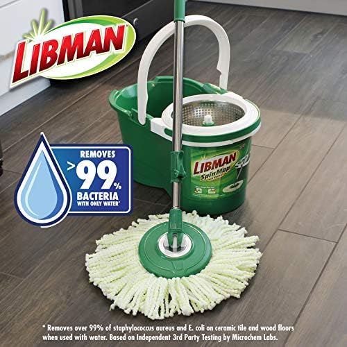 Libman 01164 Spin Mop Refill Replaceable Machine Washable Deep Clean Quality Sponge
