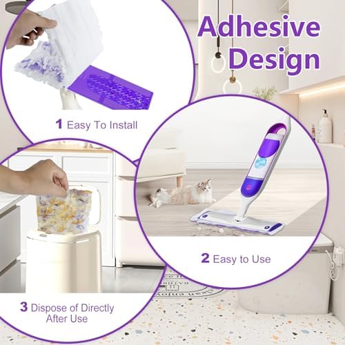 30 Power Mop Pads for Swiffer Multi-Surface Wood Mops