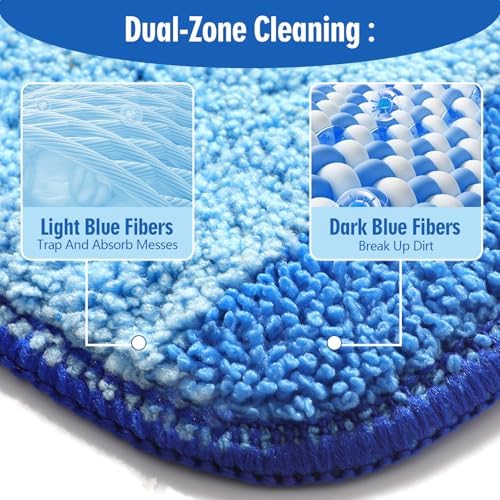 Gazeer 8-Pack Microfiber Mop Pad Set Easy to Use