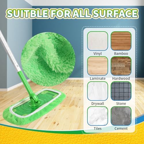 Reusable Chenille Mop Pads for Swiffer Sweeper 10-Piece Set