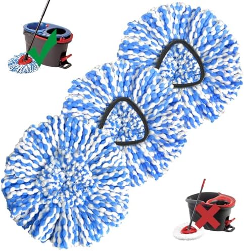 Koolstuffs 3-Piece Spin Mop Refill Set