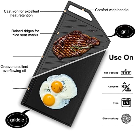 GASLAND 5-Burner Plug-In Cast Iron Grill NO gas needed