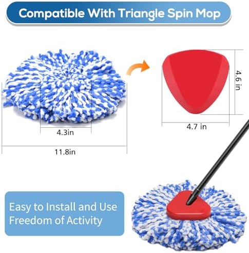 4-Pack RinseClean Spin Mop Heads for 2-Tank System