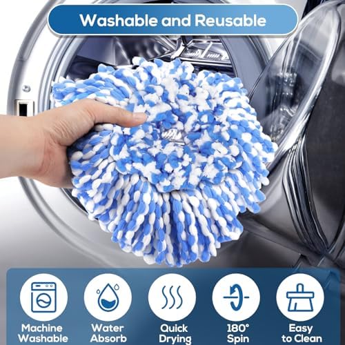 4-Pack RinseClean Spin Mop Heads for 2-Tank System