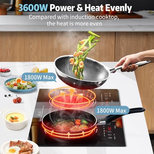 Safety-Centric 2-Burner Electric Cooktop - Built-In Countertop Option Timer Safety Lock