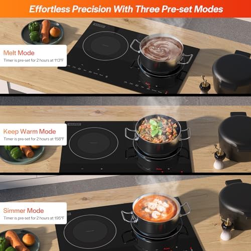 Empava Dual Burner Induction Cooktop for Kitchen RV Use