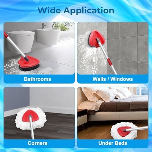 Replacement Heads and Brush Set for O Cedar EasyWring Mop System