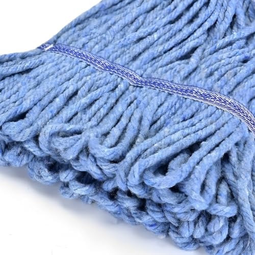 High-Quality Mop Head for Commercial Use Blue Cotton Loop
