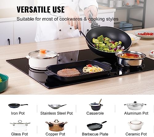 4-Burner Electric Cooktop Sensor Touch Control 30 Space Saving 240V
