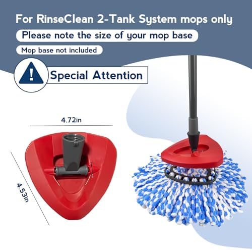 3-Pack Spin Mop Heads Deep Cleaning Machine Washable
