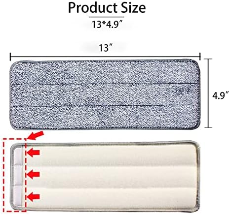 10-Pack 13-Inch Mop Heads for Microfiber Spray Mops