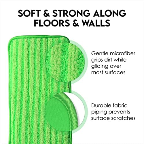 Eco-Friendly Swiffer WetJet Compatible Mop Pads 2-Pack - Reusable Machine Washable