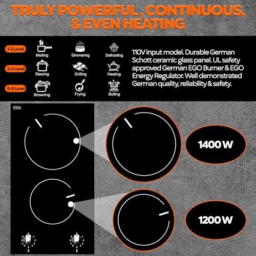 RambleWood 2-Burner Electric Cooktop for 29999