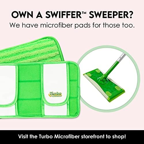Eco-Friendly Swiffer WetJet Compatible Mop Pads 2-Pack - Reusable Machine Washable
