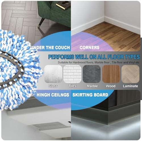 O-Cedar Spin Mop Replacement Head Super Soft Microfiber Machine Washable