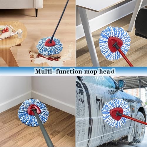 3-Piece Fluffy Microfiber Mop Heads