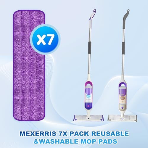 Reusable Microfiber Mop Pads for Swiffer PowerMop - 7Pack MEXERRIS