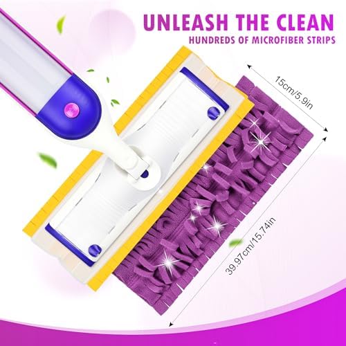 4 Pack Mop Pads for Swiffer PowerMop Easy Cleaning with MicrofiberReusable Washable