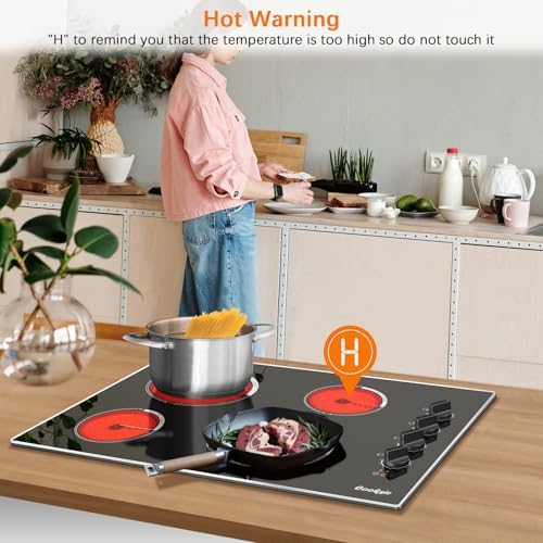 Cooksir Built-in Electric Cooktop 4 Burner 7400W