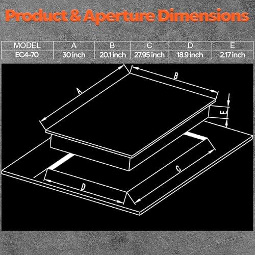 Ramblewood 4-Burner 30 Electric Cooktop 7200W Reliable 99 Mins Timer Secure Design