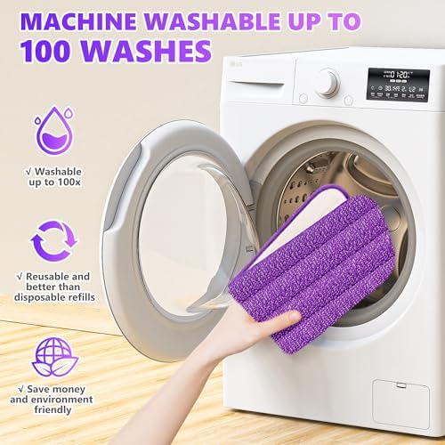 ILAVCOOL 18-Pack Reusable Mop Pads for Swiffer PowerMop