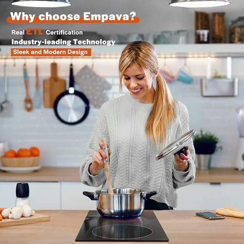 Empava 2-Burner Built-In Cooktop 3000W Black