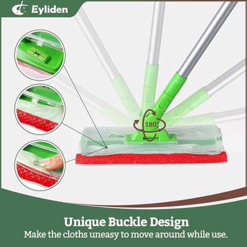 Eyliden Mop Kit with 24 Refills for Multi-Surface Floors