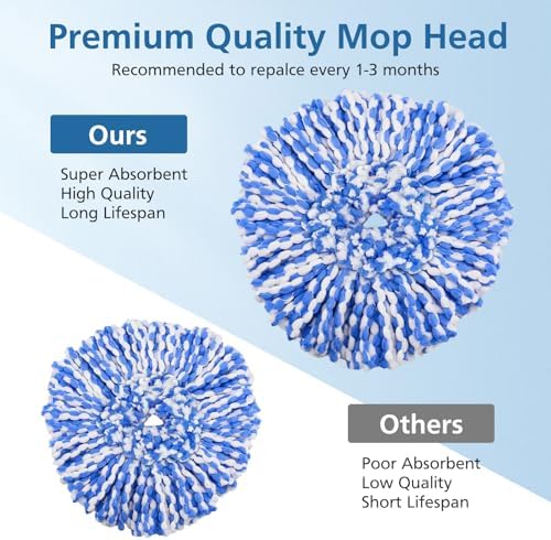 4-Pack RinseClean Spin Mop Heads for 2-Tank System