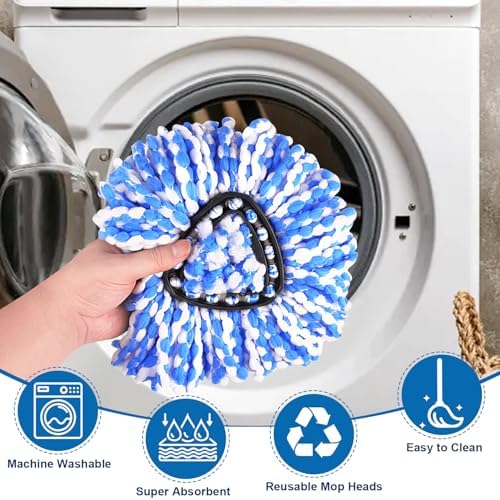 4 Pack O Cedar Mop Replacement Heads for Rinse Clean 2 System