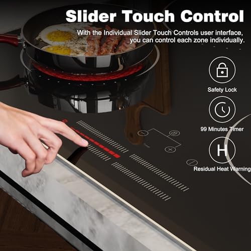 Fast-Burner Electric Cooktop with Timer Function