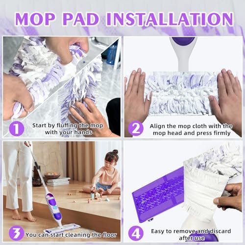 Professional Disposable Pads Swiffer Compatible Multi-Surface Floor Cleaning