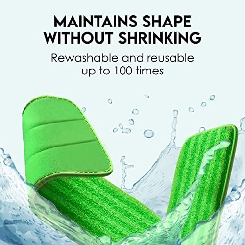 Eco-Friendly Swiffer WetJet Compatible Mop Pads 2-Pack - Reusable Machine Washable