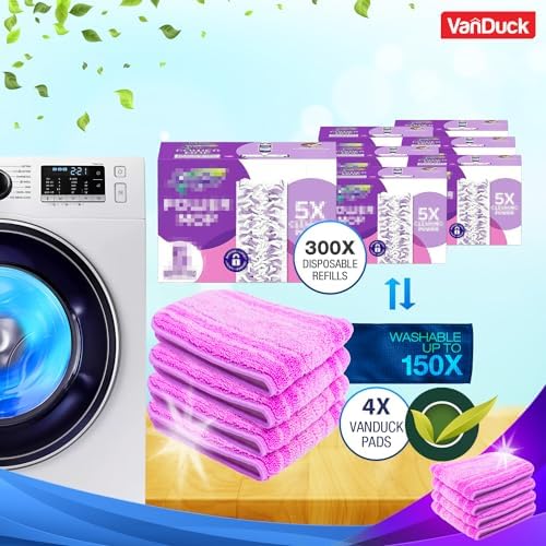 Reusable Mop Pads for Swiffer PowerMop 4-Pack