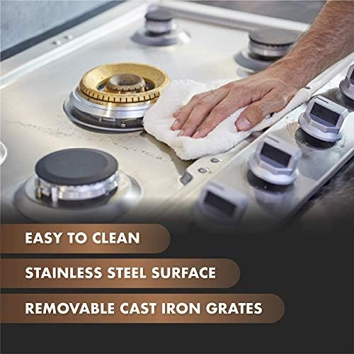 FOTILE 36 5-Burner Gas Cooktop with Flame Protection Stainless Steel