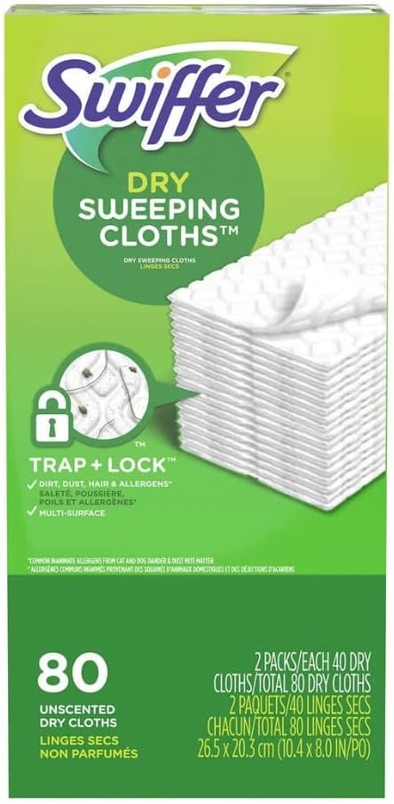 Swiffer Swiffer Sweeper Dry Cloth Refill 80 Count Swiffer Pro Refill Set
