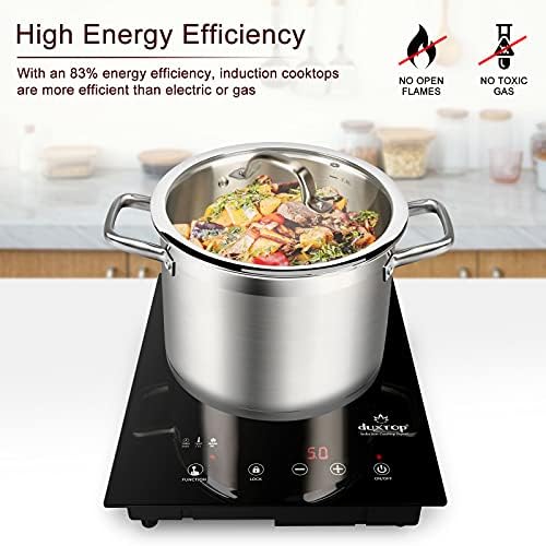 Duxtop Touch-Induction Cooktop Easy Cooking 1800W