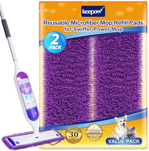 KEEPOW Reusable Power Mop Pads