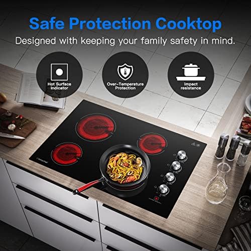 30 Inch Electric Cooktop With 4 Burners for Your Kitchen Needs