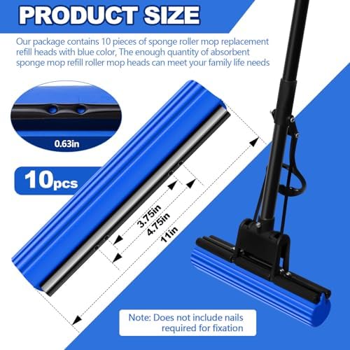 10 Pcs PVA Sponge Mop Heads