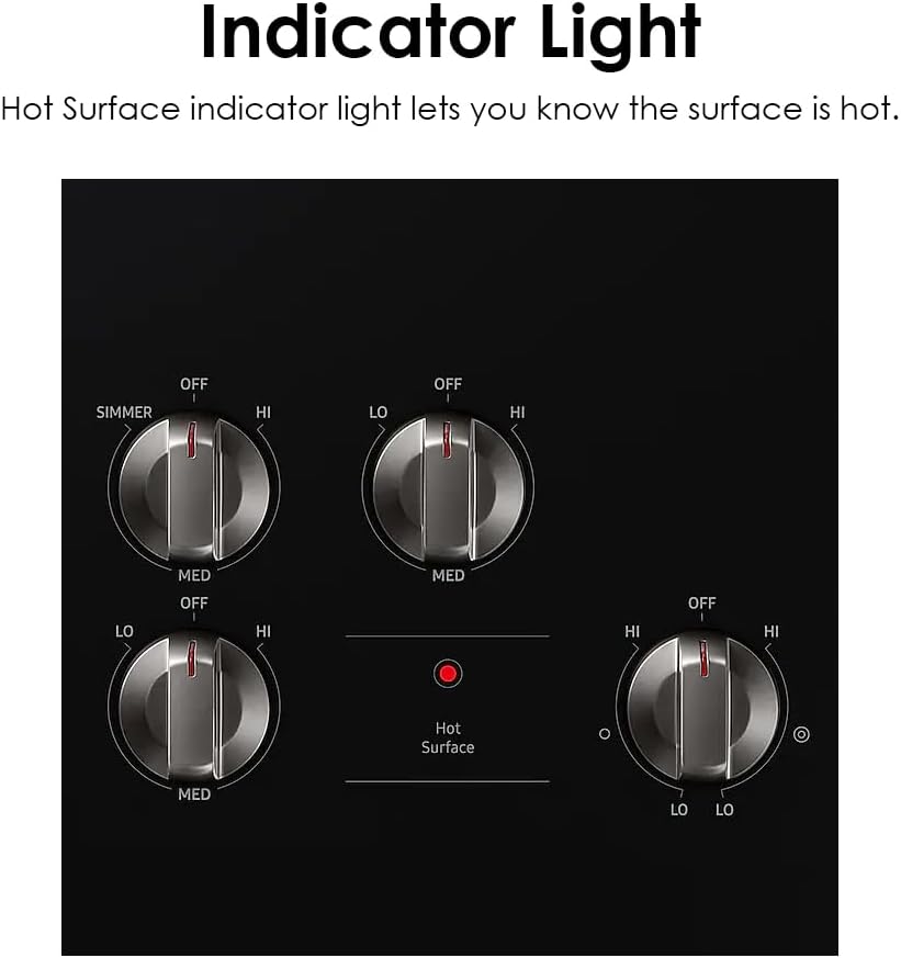 5-in-1 Samsung Built-In Electric Cooktop with Glass Surface Black